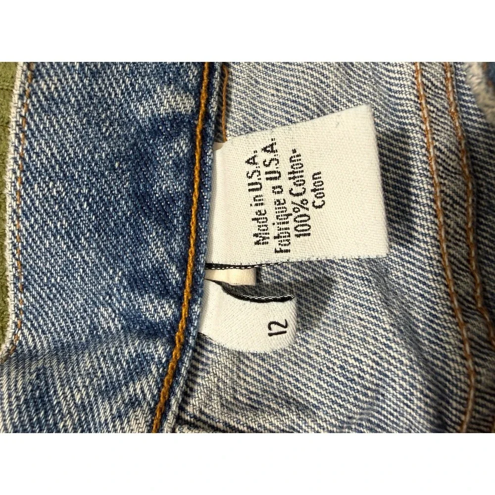Vintage Calvin Klein Jeans Womens 12 Light Wash‎ HighRise TaperedMade USA AA28